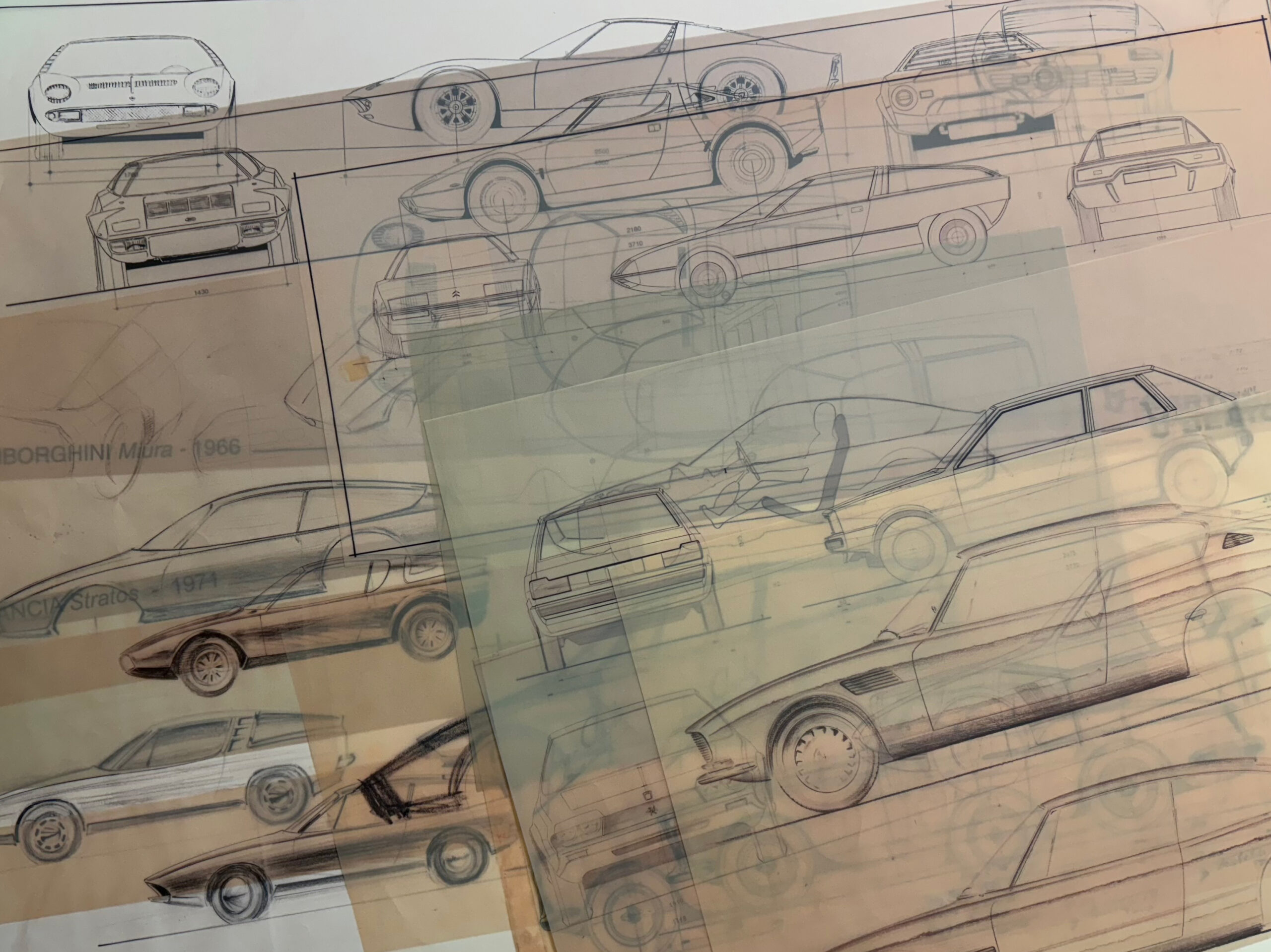 Bertone Blueprint Collection Brings 14 Italian Car Designs to Auction