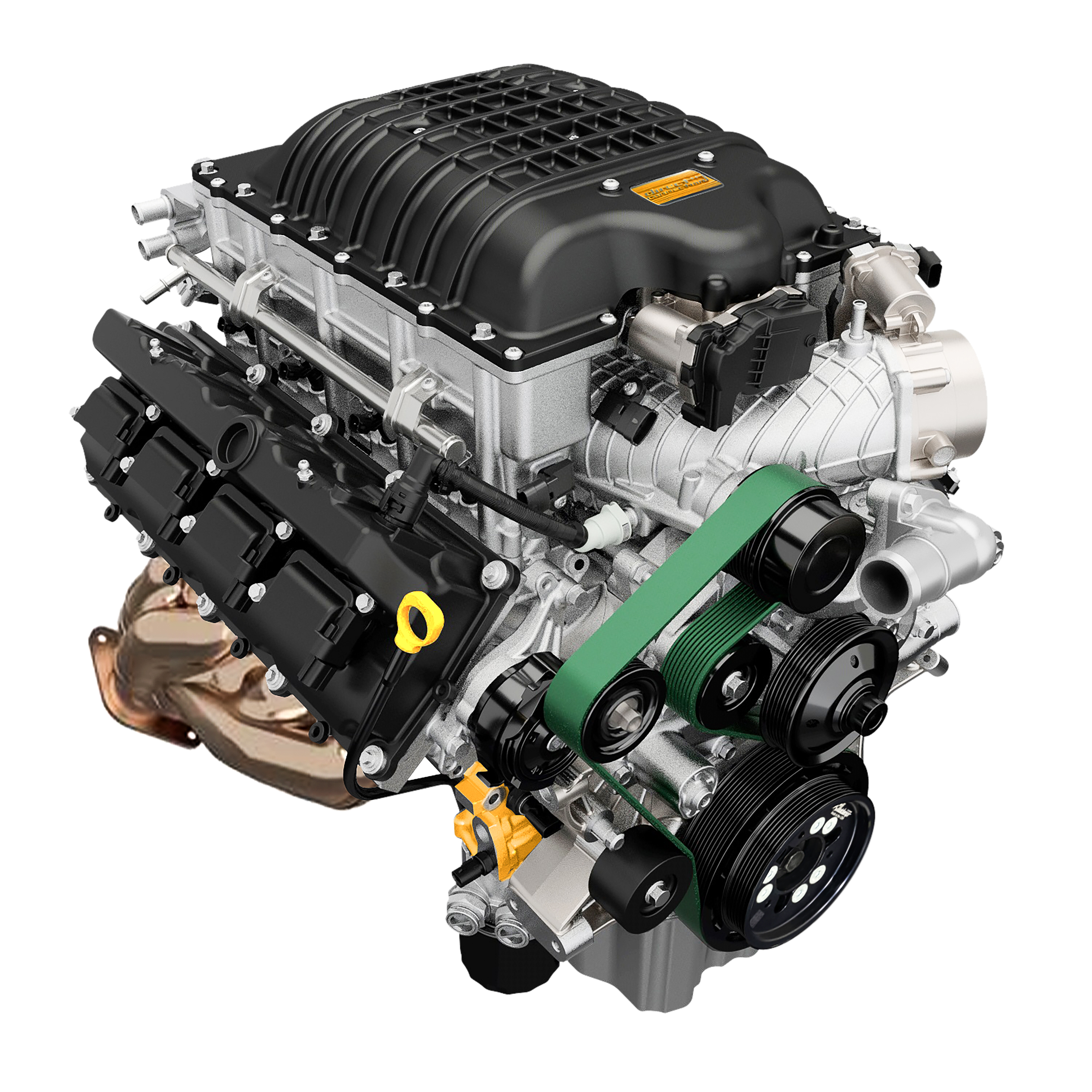 Demonstration of Mopar's Hellcrate engine showcasing its performance capabilities.